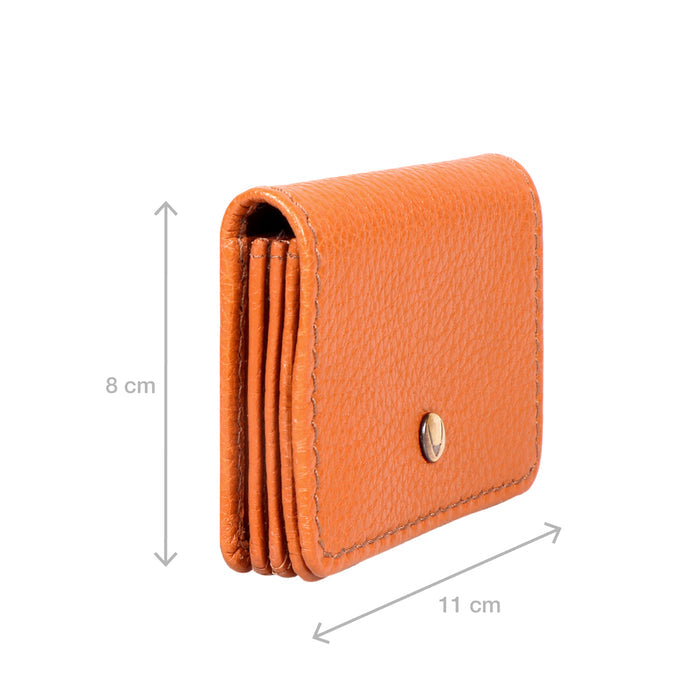 Woke W2 Orange Leather Card Holder