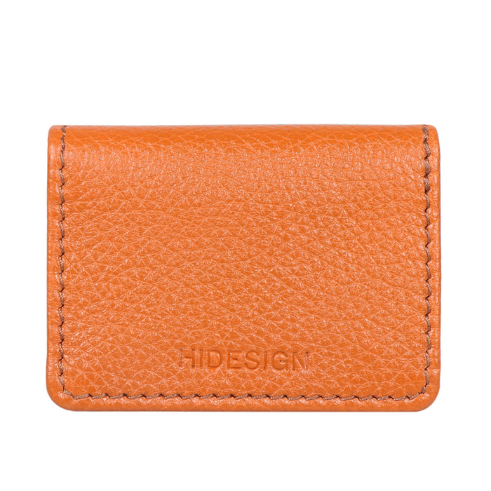Woke W2 Orange Leather Card Holder