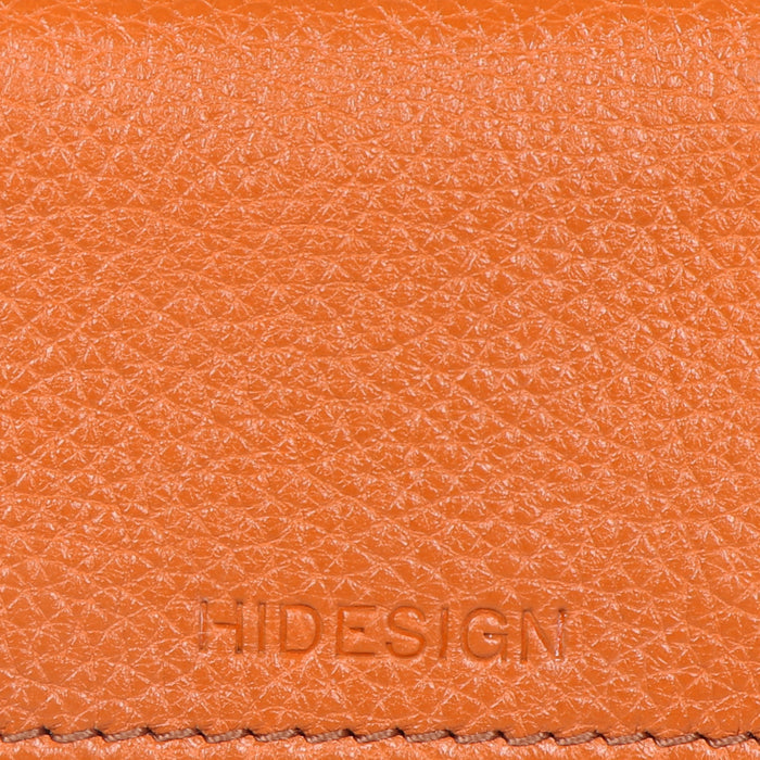 Woke W2 Orange Leather Card Holder