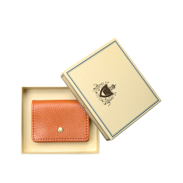 Woke W2 Orange Leather Card Holder