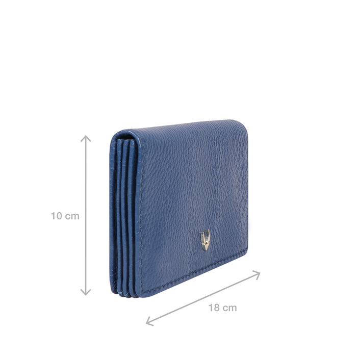 Woke W3 Blue Leather Clutch Wallet