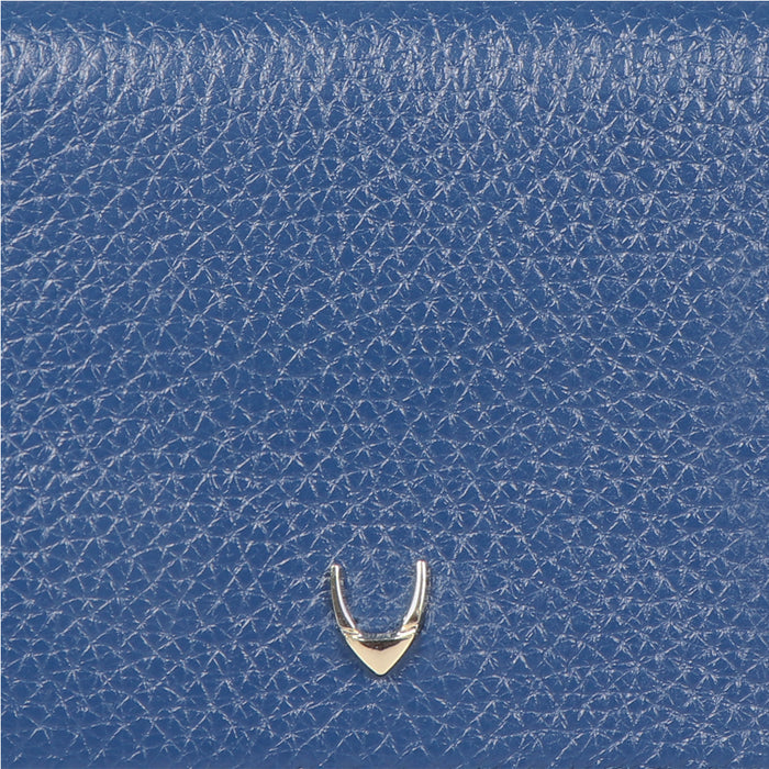 Woke W3 Blue Leather Clutch Wallet