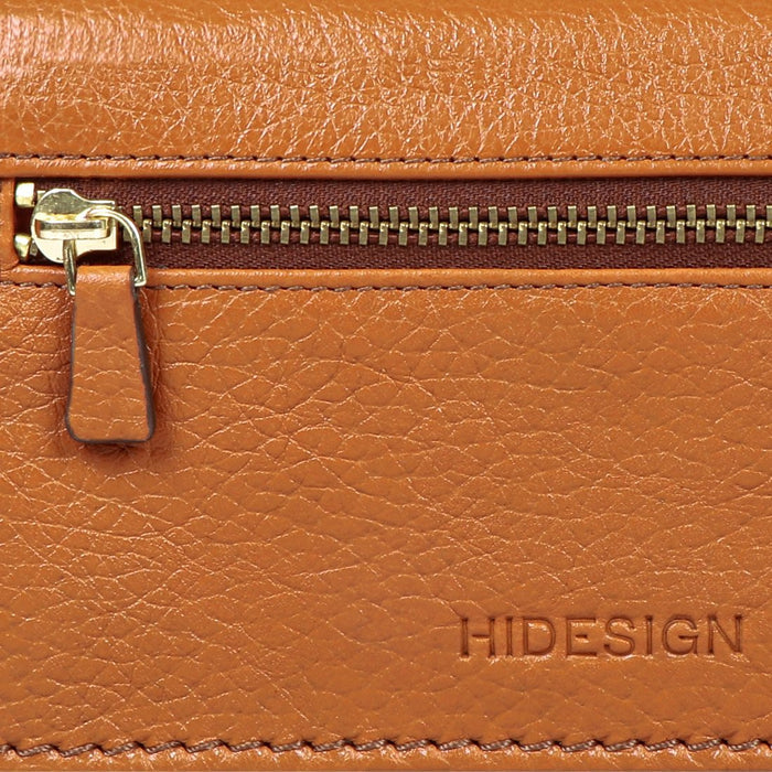 Woke W3 Orange Leather Clutch Wallet