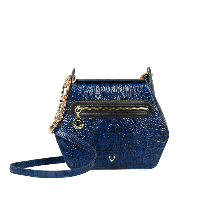 Yakusha 02 Blue Leather Sling Bag