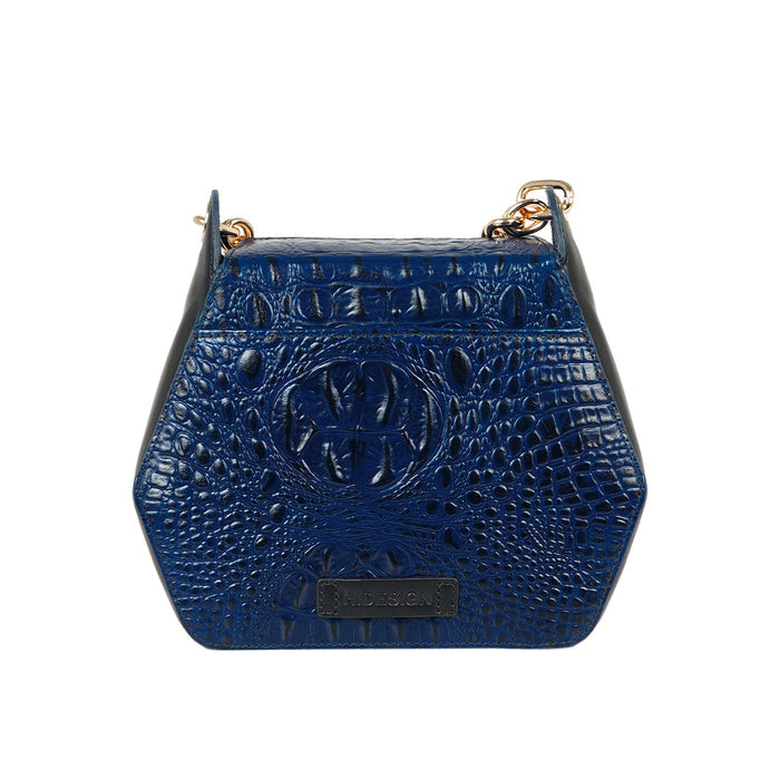 Yakusha 02 Blue Leather Sling Bag