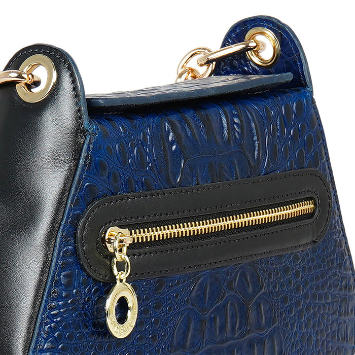 Yakusha 02 Blue Leather Sling Bag