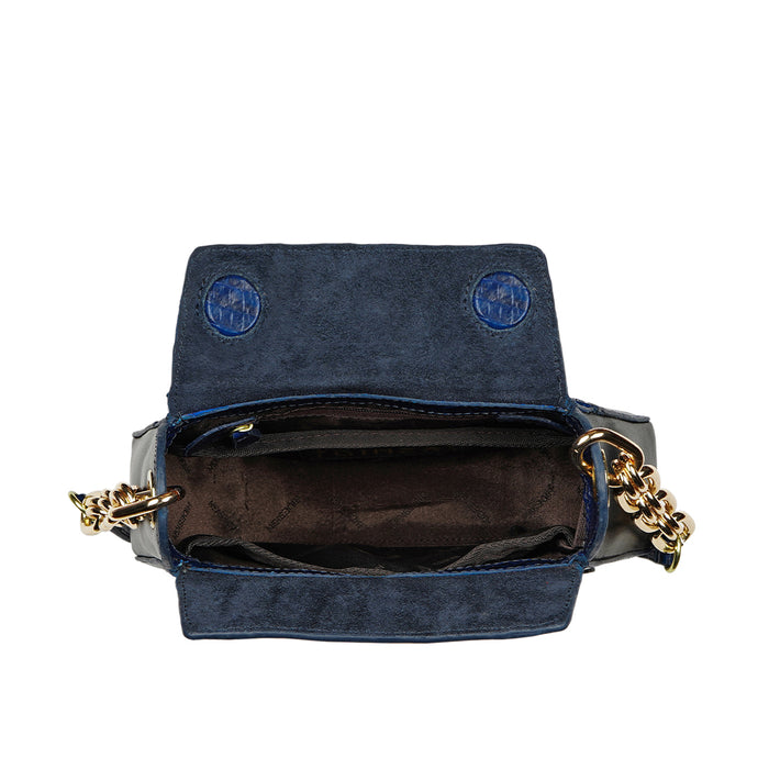 Yakusha 02 Blue Leather Sling Bag