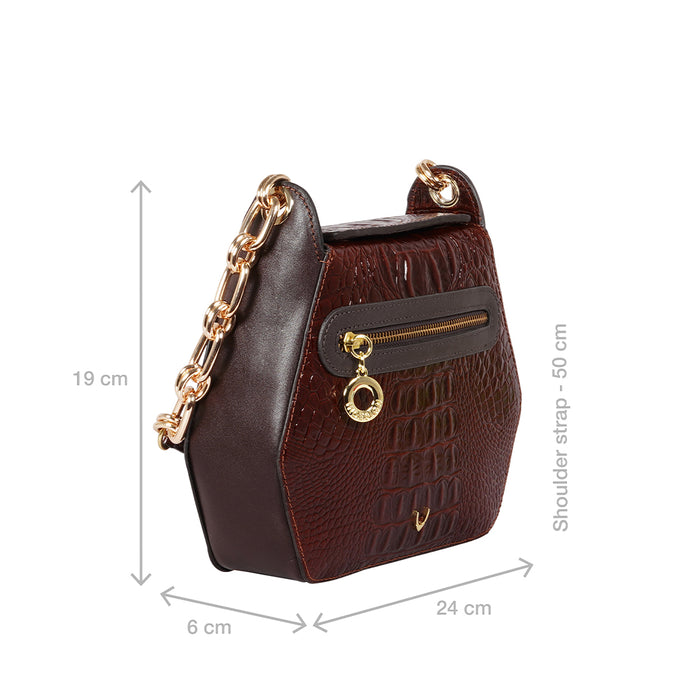 Yakusha 02 Tan Leather Sling Bag