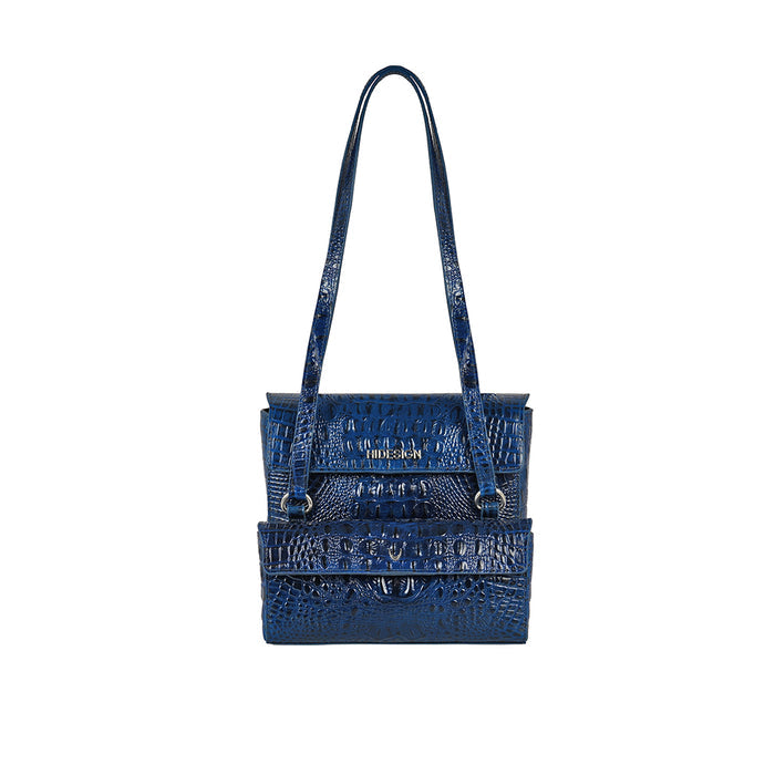 Yakusha 03 Blue Leather Tote Bag