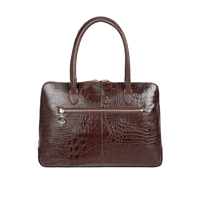 Yangtze 03 Brown Leather Tote Bag