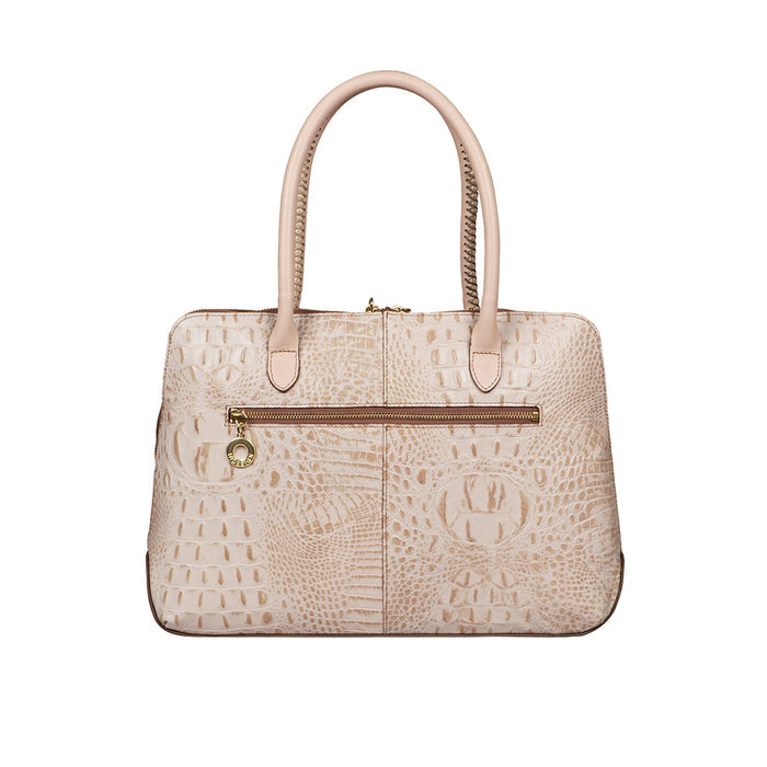 Yangtze 03 Brown Leather Tote Bag
