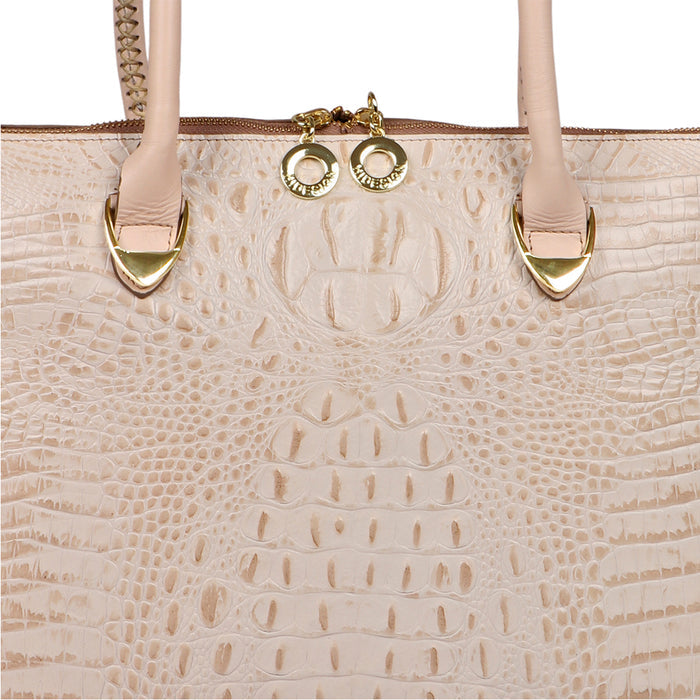 Yangtze 03 Brown Leather Tote Bag
