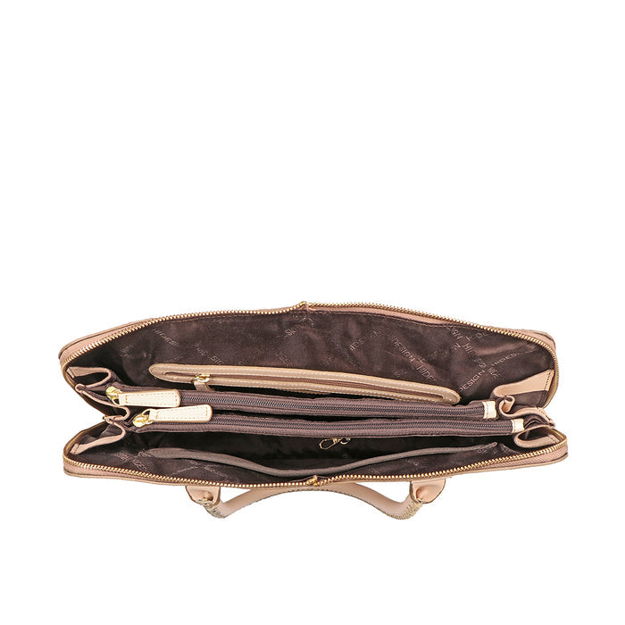 Yangtze 03 Brown Leather Tote Bag