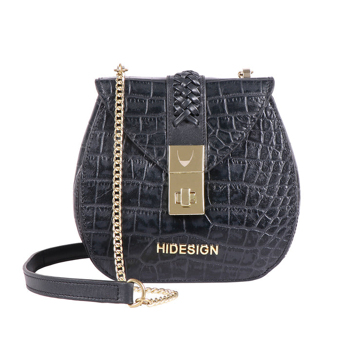 Yin Yang 01 Blue Leather Sling Bag