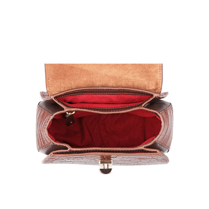 Yin Yang 01 Tan Leather Sling Bag