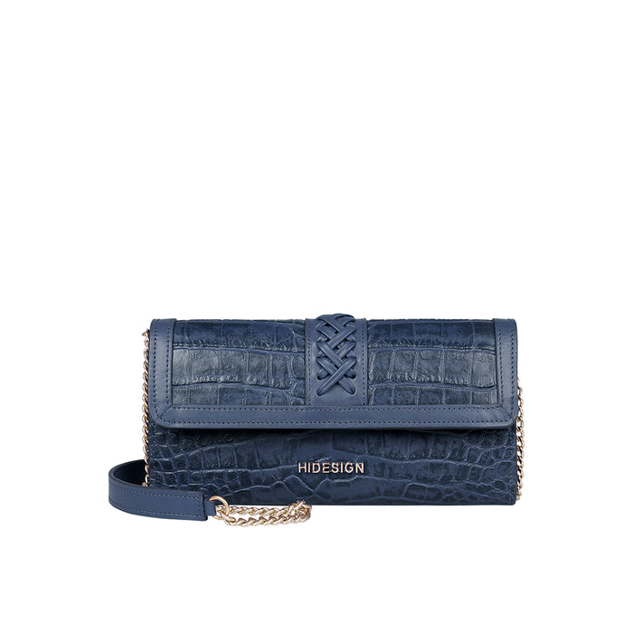Yin Yang W1 Blue Leather Sling Wallet