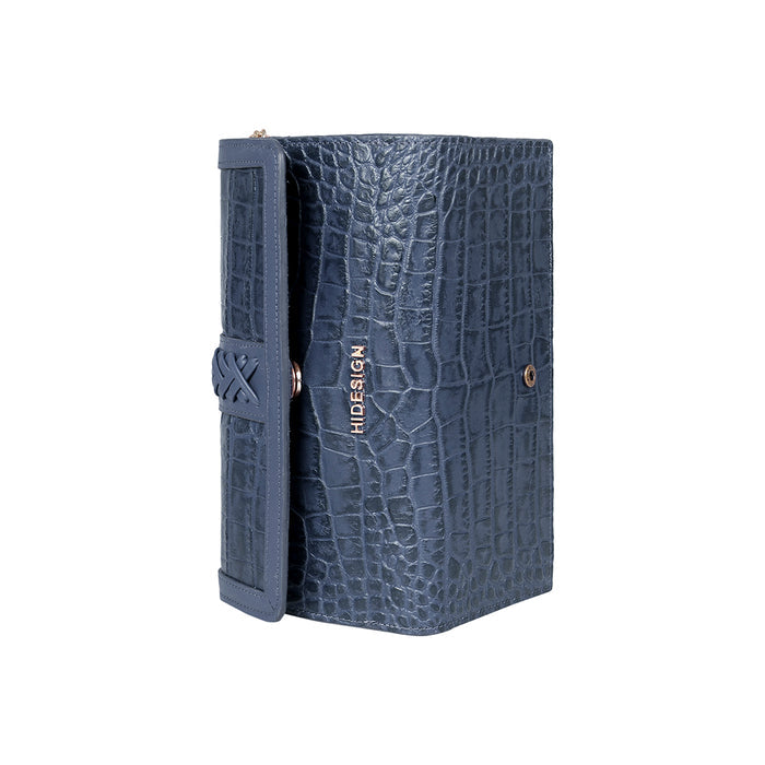 Yin Yang W1 Blue Leather Sling Wallet