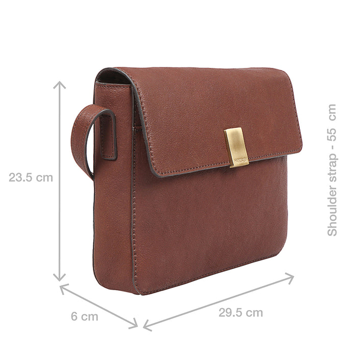 Yoga 02 Brown Leather Sling Bag