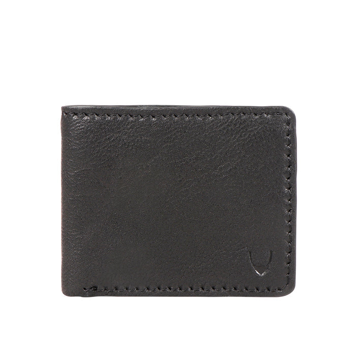 Yoga W1 Black Leather Bi-Fold Wallet
