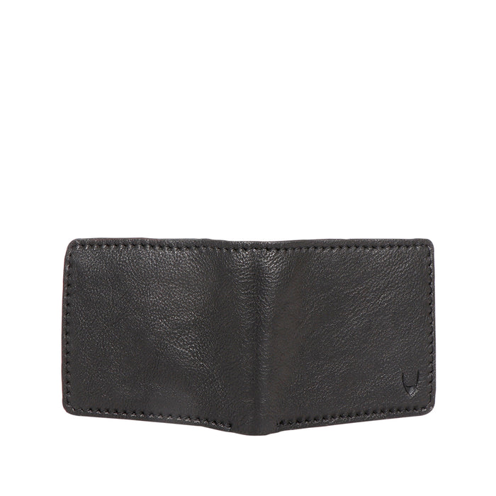 Yoga W1 Black Leather Bi-Fold Wallet