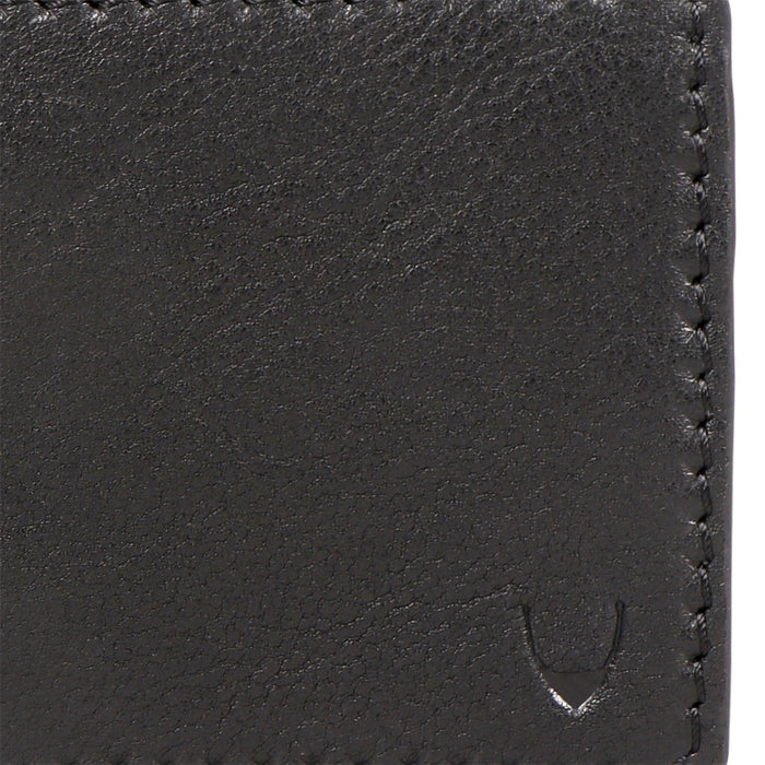 Yoga W1 Black Leather Bi-Fold Wallet