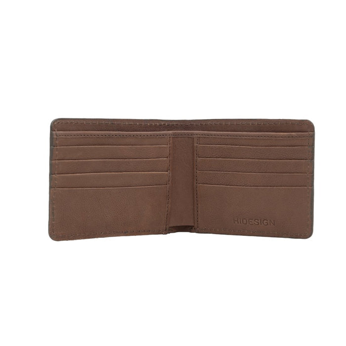 Yoga W1 Brown Leather Bi-Fold Wallet