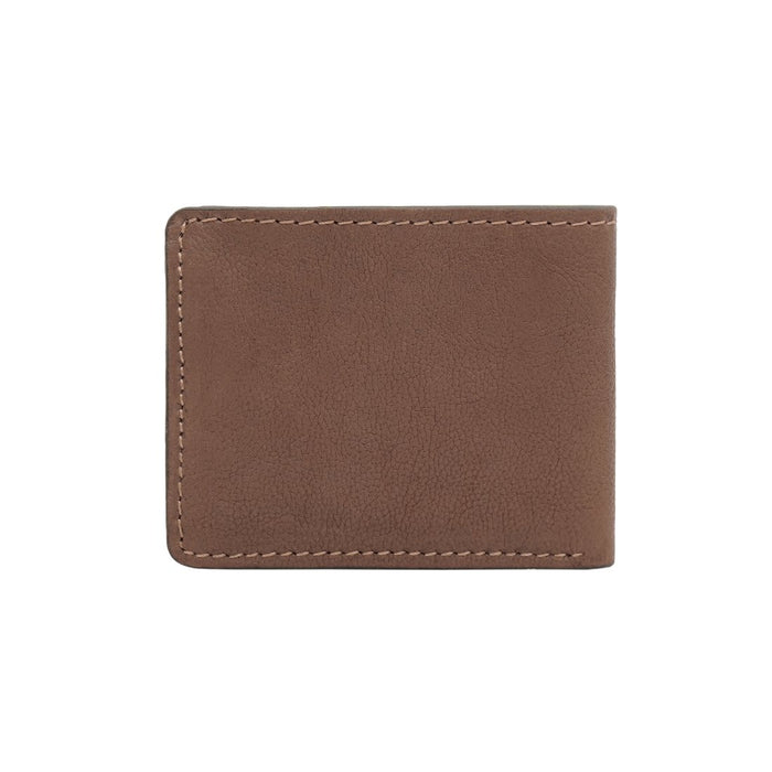Yoga W1 Brown Leather Bi-Fold Wallet