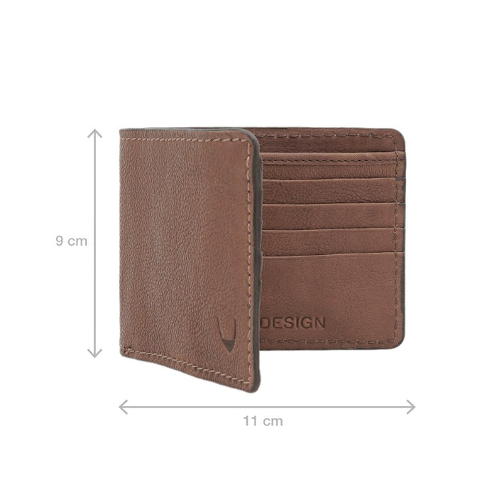 Yoga W1 Brown Leather Bi-Fold Wallet