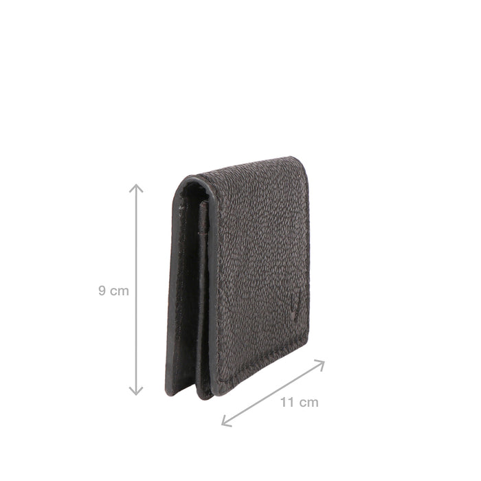 Yoga W2 Black Leather Card Holder