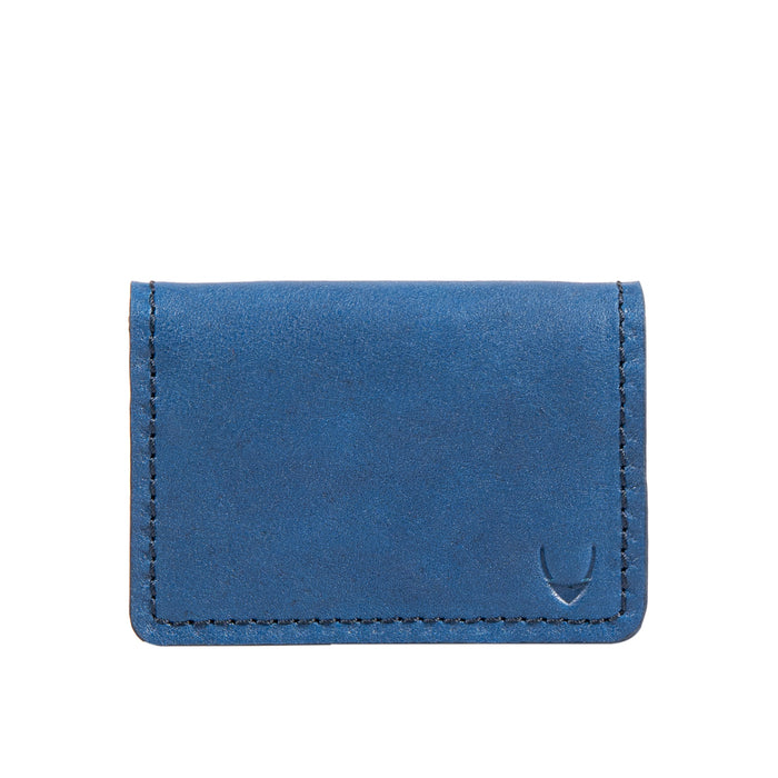 Yoga W2 Blue Leather Card Holder