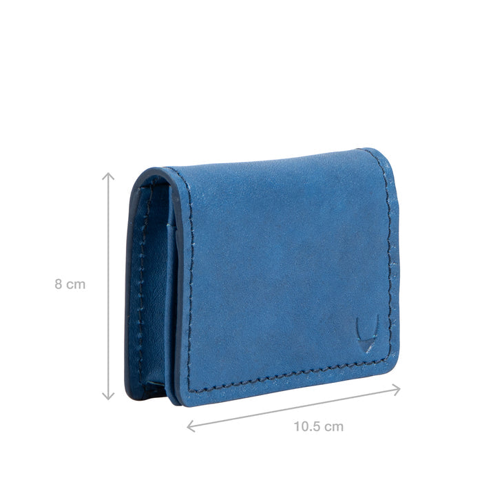Yoga W2 Blue Leather Card Holder