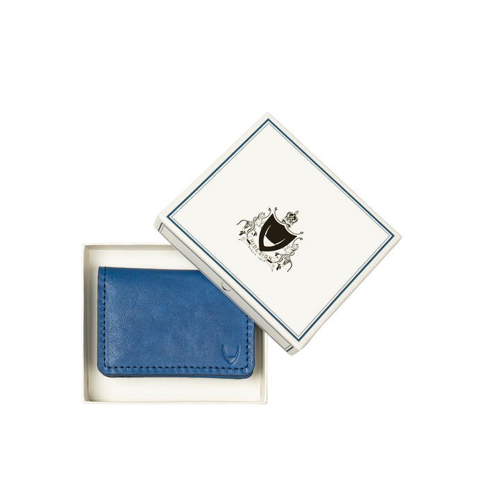 Yoga W2 Blue Leather Card Holder
