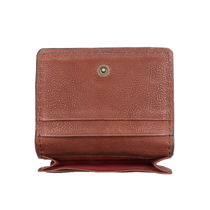 Yoga W2 Brown Leather Card Holder