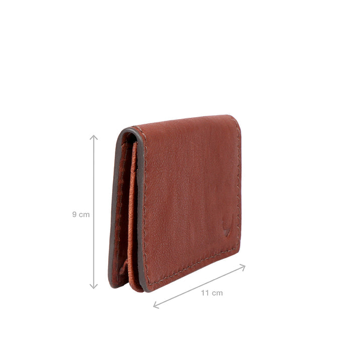 Yoga W2 Brown Leather Card Holder