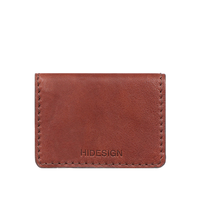 Yoga W2 Brown Leather Card Holder