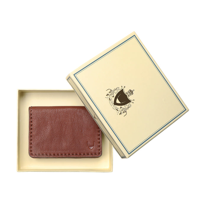 Yoga W2 Brown Leather Card Holder