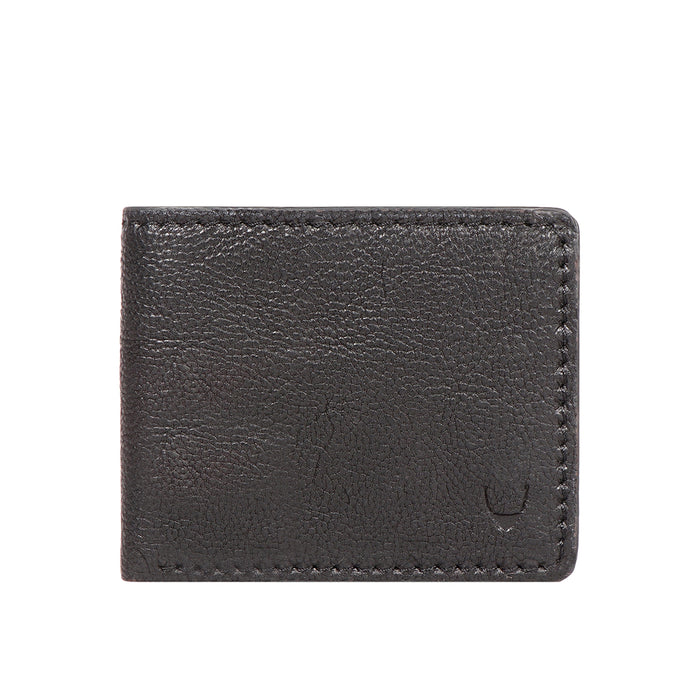 Yoga W3 Black Leather Bi-Fold Wallet
