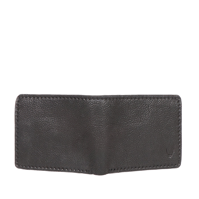 Yoga W3 Black Leather Bi-Fold Wallet