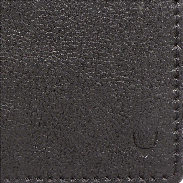 Yoga W3 Black Leather Bi-Fold Wallet