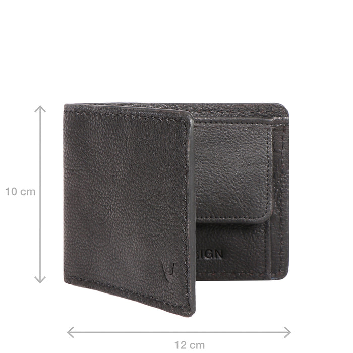 Yoga W3 Black Leather Bi-Fold Wallet
