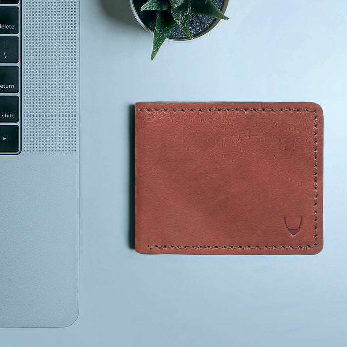 Yoga W3 Brown Leather Bi-Fold Wallet