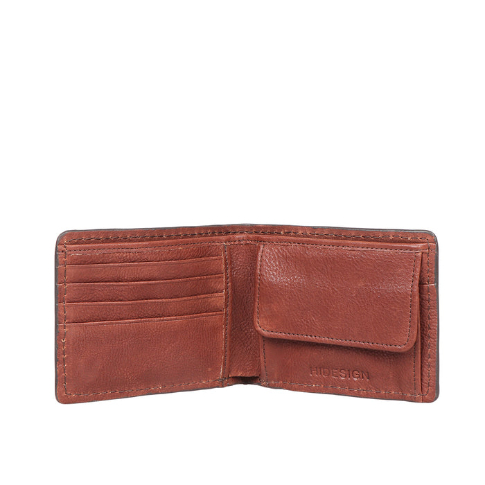Yoga W3 Brown Leather Bi-Fold Wallet