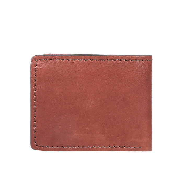 Yoga W3 Brown Leather Bi-Fold Wallet