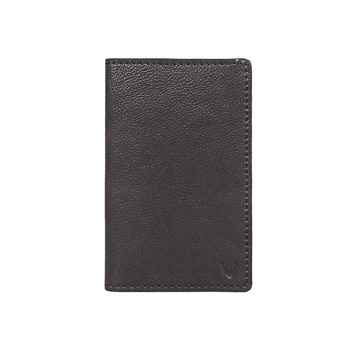 Yoga W4 Black Leather Passport Holder