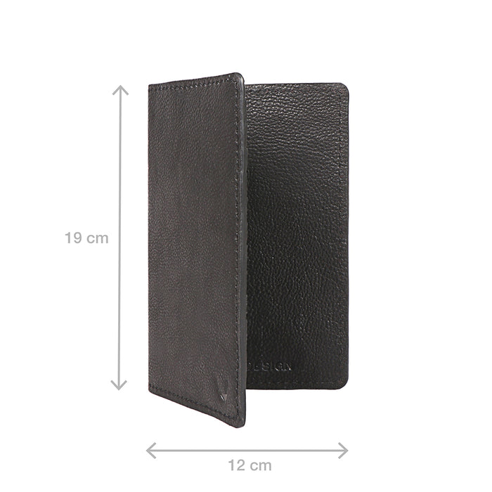 Yoga W4 Black Leather Passport Holder