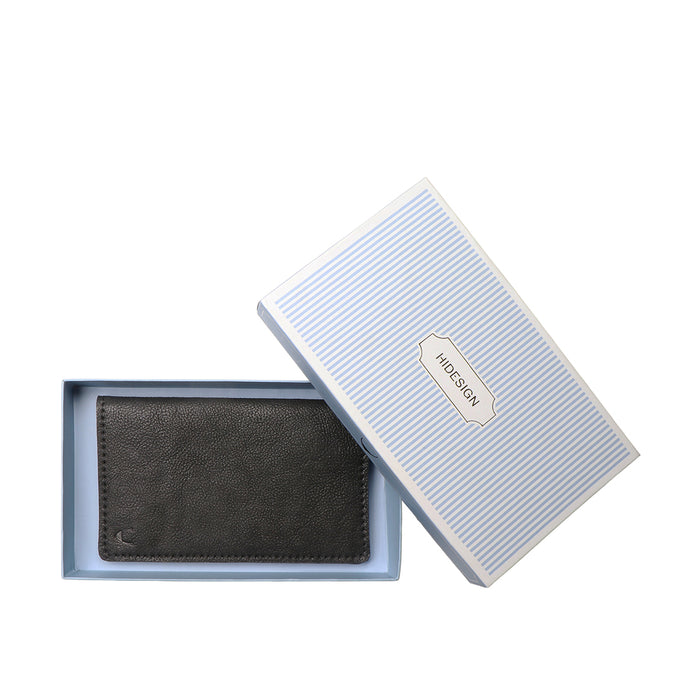 Yoga W4 Black Leather Passport Holder