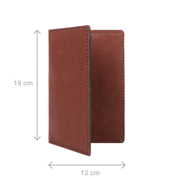 Yoga W4 Brown Leather Passport Holder