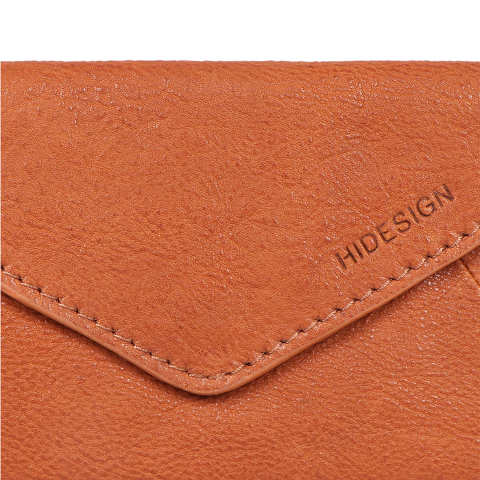 Yoga W5 Orange Leather Clutch Wallet