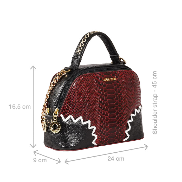 Yoko Ono Red Leather Sling Bag
