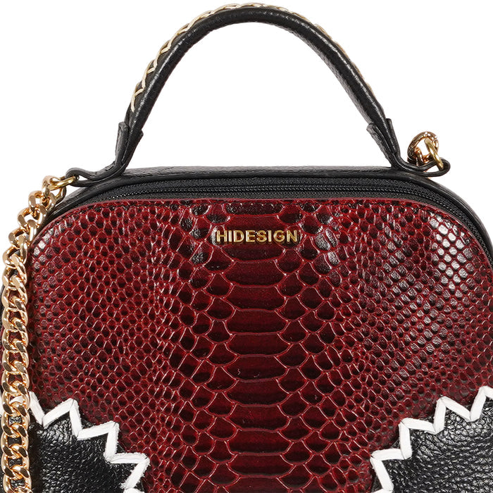 Yoko Ono Red Leather Sling Bag